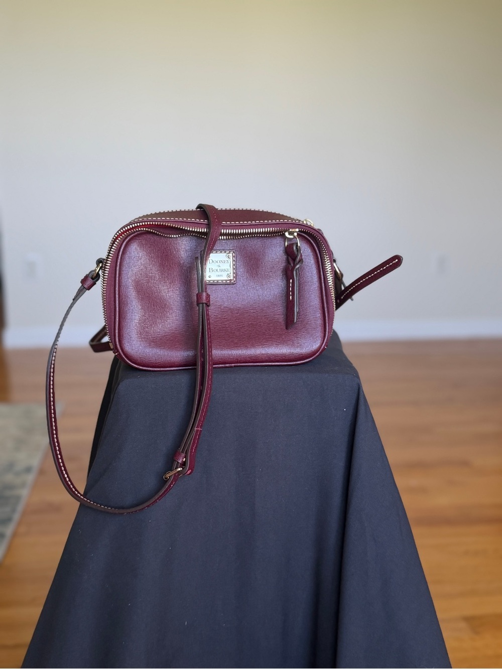 Dooney & Bourke Berry Pebble Leather Crossbody Bag